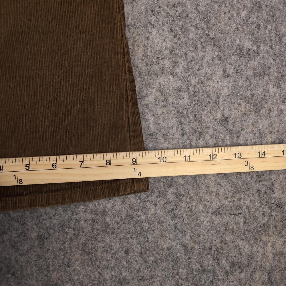 Eddie Bauer Pants Womens 8 Short Brown Corduroy Straight Leg Stretch Casual - Picture 7 of 10